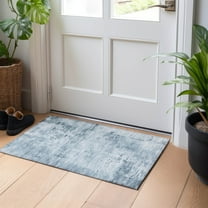 Addison Rugs Chantille Indoor/Outdoor Transitional Abstract Denim Washable Rectangle Rug, 1'8" x 2'6"