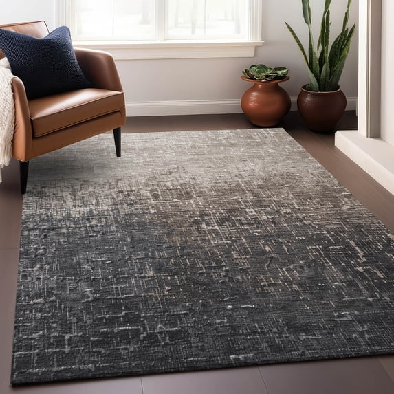 Addison Rugs Chantille Indoor/Outdoor Transitional Ombre Khaki Washable Rectangle Rug, 2'6" x 3'10"