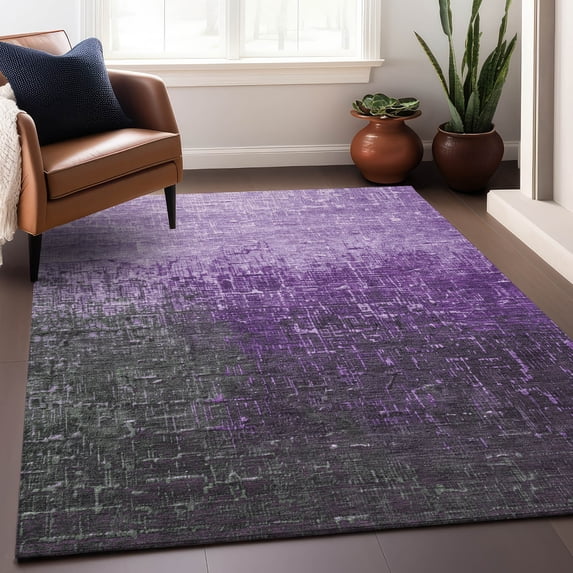 Addison Rugs Chantille Indoor/Outdoor Transitional Ombre Purple Washable Rectangle Rug, 2'6" x 3'10"