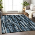thumbnail image 1 of Addison Rugs Chantille Indoor/Outdoor Transitional Stripes Blue Washable Rectangle Rug, 10' x 14', 1 of 6