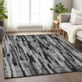 thumbnail image 1 of Addison Rugs Chantille Indoor/Outdoor Transitional Stripes Gray Washable Rectangle Rug, 3' x 5', 1 of 6