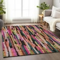 thumbnail image 1 of Addison Rugs Chantille Indoor/Outdoor Transitional Stripes Pink Washable Rectangle Rug, 8' x 10', 1 of 6