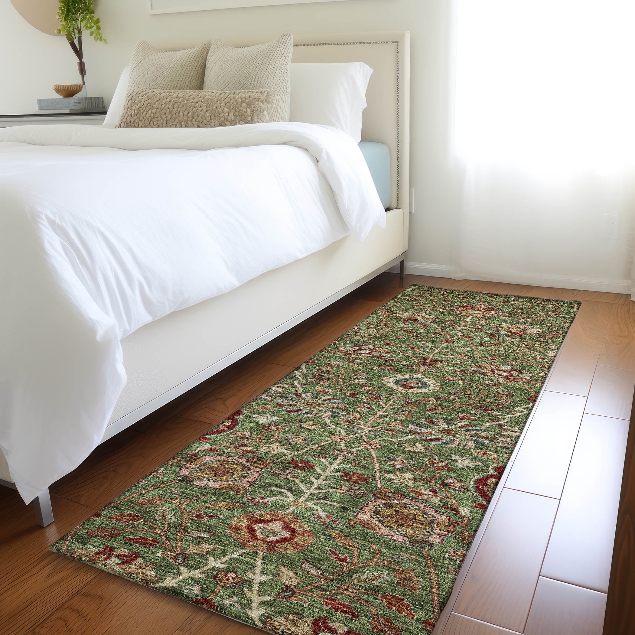 Addison Rugs Chantille Indoor/Outdoor Transitional Floral Fern Washable Runner Rug, 2'3" x 7'6"