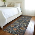 thumbnail image 1 of Addison Rugs Chantille Indoor/Outdoor Transitional Floral Navy Washable Runner Rug, 2'3" x 7'6", 1 of 6