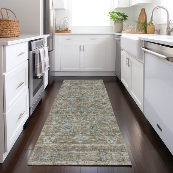 Addison Rugs Chantille Indoor/Outdoor Traditional Global Brown Washable Runner Rug, 2'3" x 7'6"