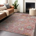 thumbnail image 1 of Addison Rugs Chantille Indoor/Outdoor Traditional Global Pink Washable Rectangle Rug, 9' x 12', 1 of 6