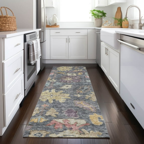 Addison Rugs Chantille Indoor/Outdoor Traditional Global Blue Washable Runner Rug, 2'3" x 7'6"