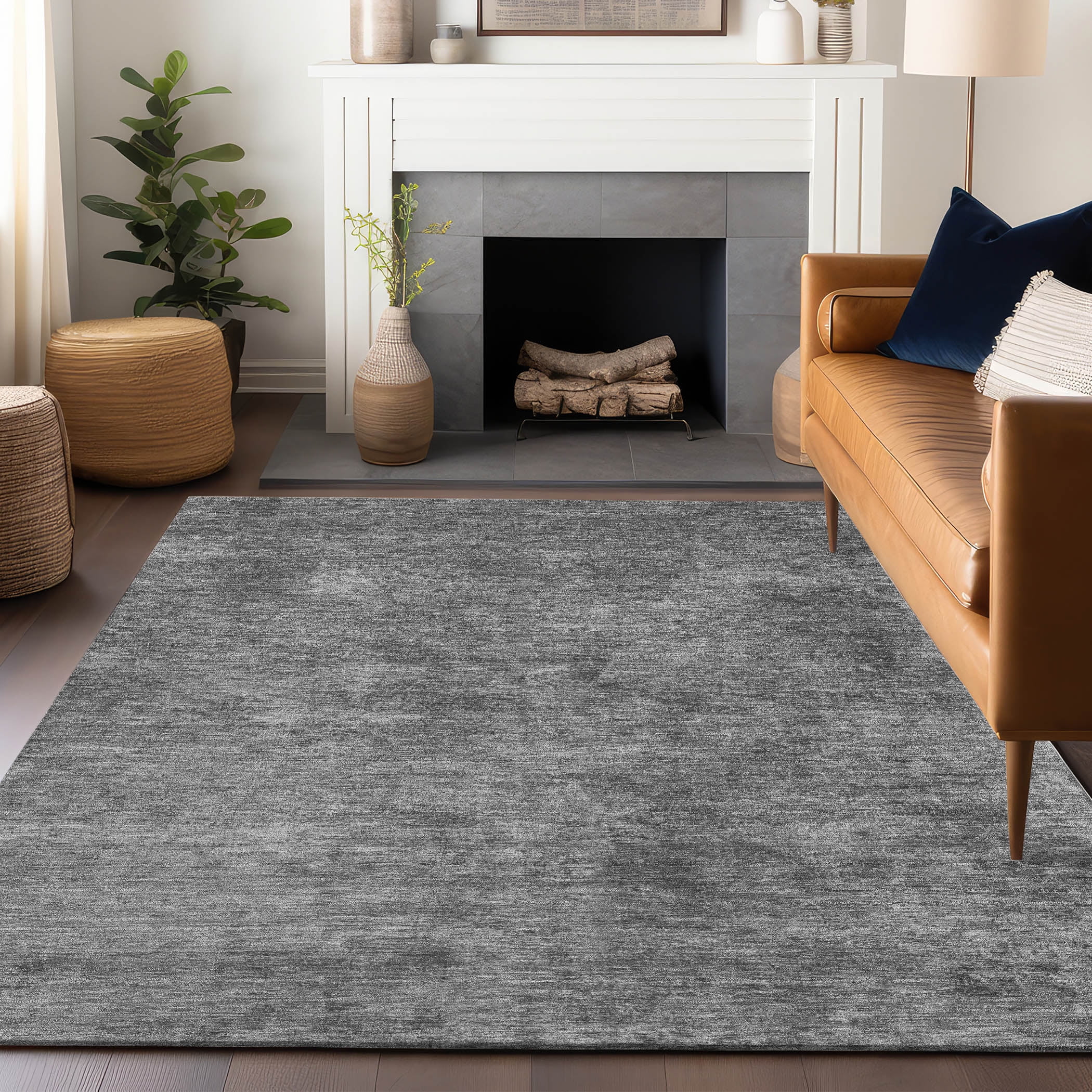 Addison Rugs Chantille ACN1359 Gray 5' x 7'6" Indoor/Outdoor, Machine