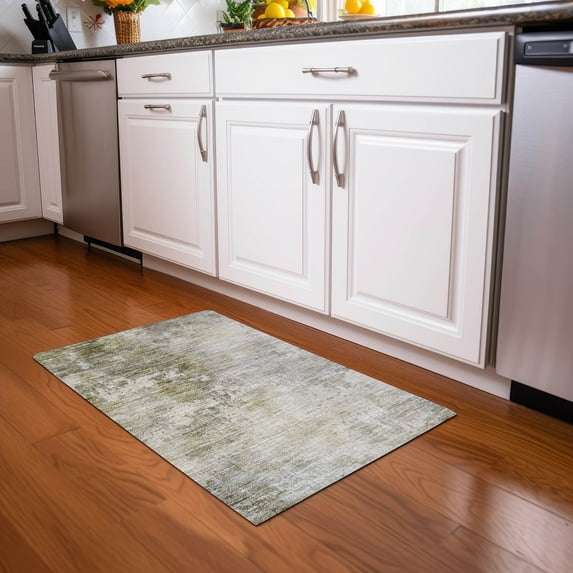 Addison Rugs Chantille Indoor/Outdoor Transitional Abstract Wheat Washable Rectangle Rug, 1'8" x 2'6"