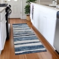 thumbnail image 1 of Addison Rugs Chantille Indoor/Outdoor Transitional Stripes Denim Washable Runner Rug, 2'3" x 7'6", 1 of 6