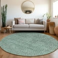 thumbnail image 1 of Addison Rugs Chantille Indoor/Outdoor Transitional Geometric Teal Washable Round Rug, 8' x 8', 1 of 6