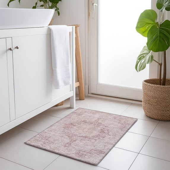 Addison Rugs Chantille Indoor/Outdoor Traditional Global Pink Washable Rectangle Rug, 1'8" x 2'6"