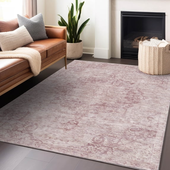 Addison Rugs Chantille Indoor/Outdoor Traditional Global Pink Washable Rectangle Rug, 2'6" x 3'10"