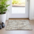 thumbnail image 1 of Addison Rugs Chantille Indoor/Outdoor Transitional Stripes Ivory Washable Rectangle Rug, 1'8" x 2'6", 1 of 6