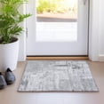 thumbnail image 1 of Addison Rugs Chantille Indoor/Outdoor Transitional Blocks Gray Washable Rectangle Rug, 1'8" x 2'6", 1 of 6