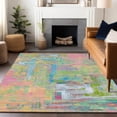 thumbnail image 1 of Addison Rugs Chantille Indoor/Outdoor Transitional Blocks Pink Washable Rectangle Rug, 10' x 14', 1 of 6