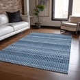 thumbnail image 1 of Addison Rugs Chantille Indoor/Outdoor Transitional Stripes Denim Washable Rectangle Rug, 2'6" x 3'10", 1 of 6