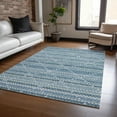 thumbnail image 1 of Addison Rugs Chantille Indoor/Outdoor Transitional Lattice Denim Washable Rectangle Rug, 10' x 14', 1 of 6