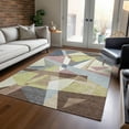 thumbnail image 1 of Addison Rugs Chantille Indoor/Outdoor Transitional Geometric Khaki Washable Rectangle Rug, 10' x 14', 1 of 6