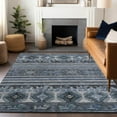 thumbnail image 1 of Addison Rugs Chantille Indoor/Outdoor Transitional Global Blue Washable Rectangle Rug, 8' x 10', 1 of 6