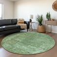 thumbnail image 1 of Addison Rugs Chantille Indoor/Outdoor Traditional Global Sage Washable Round Rug, 8' x 8', 1 of 6