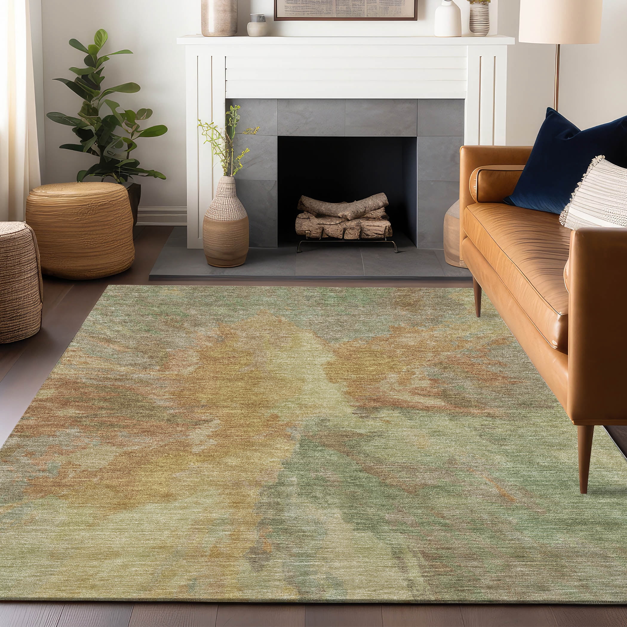 Addison Rugs Chantille Indoor/Outdoor Transitional Modern Aloe Washable ...