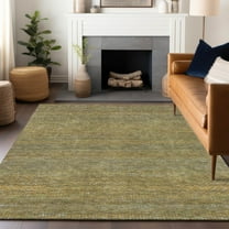 Addison Rugs Chantille Indoor/Outdoor Transitional Stripes Sage Washable Rectangle Rug, 10' x 14'