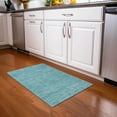thumbnail image 1 of Addison Rugs Chantille Indoor/Outdoor Transitional Stripes Aqua Washable Rectangle Rug, 1'8" x 2'6", 1 of 6
