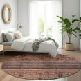 thumbnail image 1 of Addison Rugs Chantille Indoor/Outdoor Transitional Stripes Paprika Washable Round Rug, 8' x 8', 1 of 6
