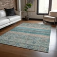 thumbnail image 1 of Addison Rugs Chantille Indoor/Outdoor Transitional Stripes Teal Washable Rectangle Rug, 2'6" x 3'10", 1 of 6