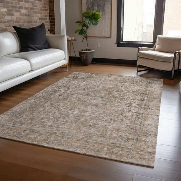 Addison Rugs Chantille Indoor/Outdoor Traditional Global Brown Washable Rectangle Rug, 10' x 14'