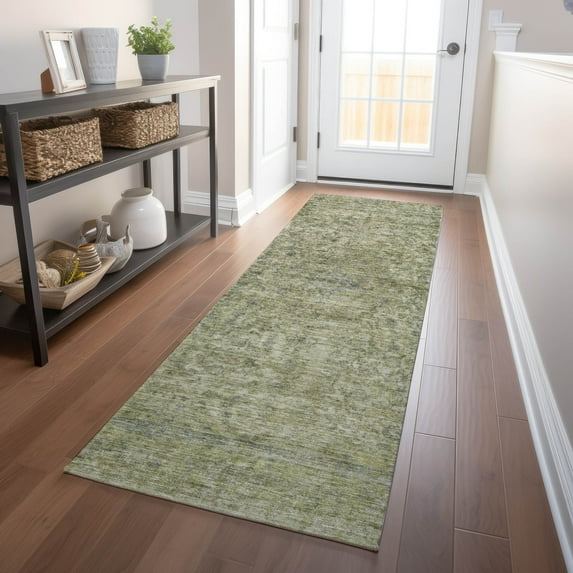 Addison Rugs Chantille Indoor/Outdoor Traditional Global Sage Washable Runner Rug, 2'3" x 7'6"
