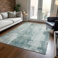 thumbnail image 1 of Addison Rugs Chantille Indoor/Outdoor Transitional Abstract Turquoise Washable Rectangle Rug, 8' x 10', 1 of 6