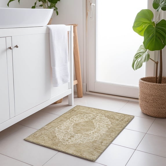 Addison Rugs Chantille Indoor/Outdoor Traditional Global Ivory Washable Rectangle Rug, 1'8" x 2'6"