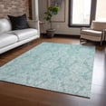 thumbnail image 1 of Addison Rugs Chantille Indoor/Outdoor Transitional Damask Aqua Washable Rectangle Rug, 8' x 10', 1 of 6