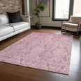 thumbnail image 1 of Addison Rugs Chantille Indoor/Outdoor Transitional Damask Pink Washable Rectangle Rug, 3' x 5', 1 of 6