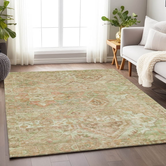 Addison Rugs Chantille Indoor/Outdoor Traditional Global Salmon Washable Rectangle Rug, 2'6" x 3'10"