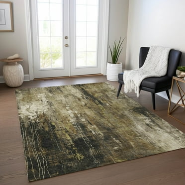 Addison Rugs Chantille Indoor/Outdoor Transitional Modern Beige Washable Rectangle Rug, 10' x 14'