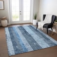 thumbnail image 1 of Addison Rugs Chantille Indoor/Outdoor Transitional Stripes Blue Washable Rectangle Rug, 10' x 14', 1 of 6