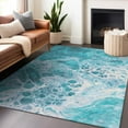 thumbnail image 1 of Addison Rugs Chantille Indoor/Outdoor Transitional Abstract Teal Washable Rectangle Rug, 10' x 14', 1 of 6