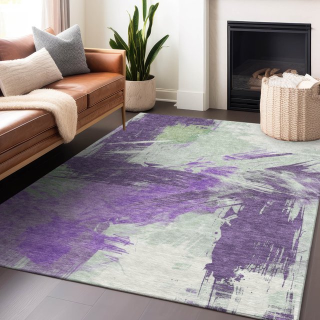 Addison Rugs Chantille ACN1711 Purple 3' x 5' Indoor/Outdoor, Machine