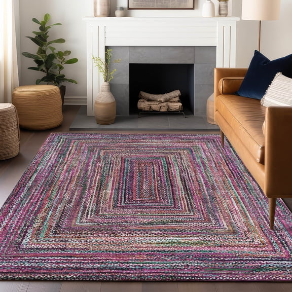Addison Rugs Chantille ACN1725 Pink 3' x 5' Indoor/Outdoor, Machine Washable, Easy Clean, Non Shedding, Bedroom, Living Room, Dining Room, Kitchen, Patio Rug