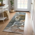 thumbnail image 1 of Addison Rugs Chantille Indoor/Outdoor Contemporary Watercolors Orange Washable Runner Rug, 2'3" x 7'6", 1 of 6
