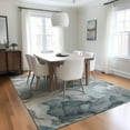 thumbnail image 1 of Addison Rugs Chantille Indoor/Outdoor Transitional Watercolors Teal Washable Rectangle Rug, 2'6" x 3'10", 1 of 6
