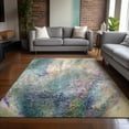 thumbnail image 1 of Addison Rugs Chantille Indoor/Outdoor Contemporary Watercolors Blue Washable Rectangle Rug, 9' x 12', 1 of 6