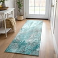 thumbnail image 1 of Addison Rugs Chantille Indoor/Outdoor Contemporary Watercolors Teal Washable Runner Rug, 2'3" x 7'6", 1 of 6