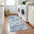 thumbnail image 1 of Addison Rugs Chantille Indoor/Outdoor Transitional Watercolors Blue Washable Runner Rug, 2'3" x 7'6", 1 of 6
