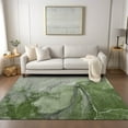 thumbnail image 1 of Addison Rugs Chantille Indoor/Outdoor Transitional Watercolors Olive Washable Rectangle Rug, 9' x 12', 1 of 6