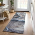 thumbnail image 1 of Addison Rugs Chantille Indoor/Outdoor Contemporary Watercolors Navy Washable Runner Rug, 2'3" x 7'6", 1 of 6