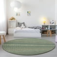thumbnail image 1 of Addison Rugs Chantille Indoor/Outdoor Transitional Stripes Aloe Washable Round Rug, 8' x 8', 1 of 6